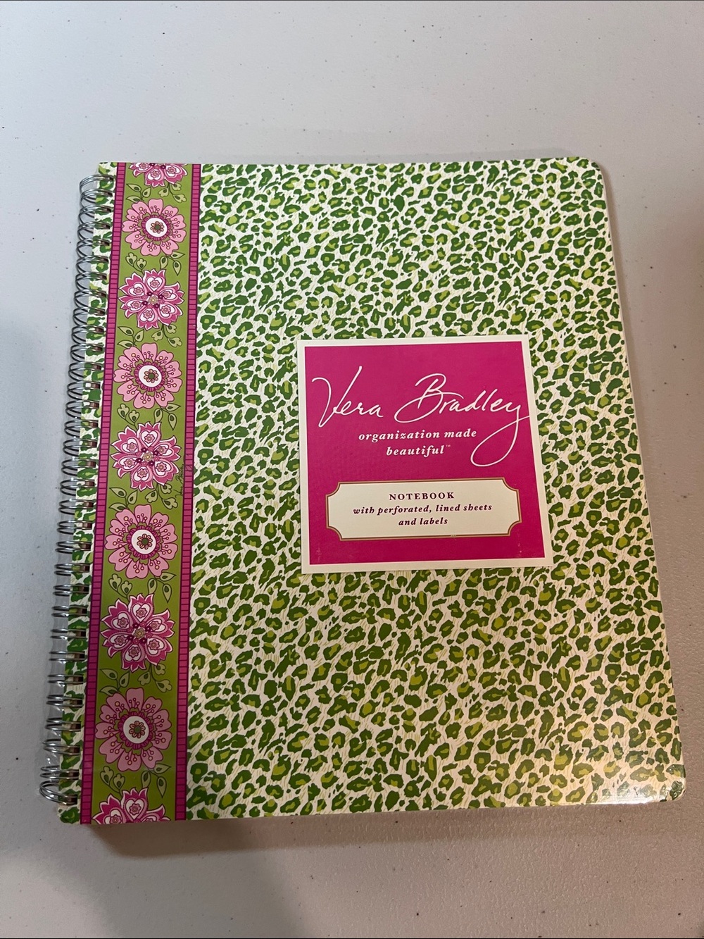 Vera Bradley Rare Petal Pink 9x11” Notebook Matches Bags &  Purses NWT Sealed! - Picture 2 of 7